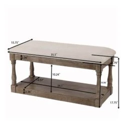 LuxenHome Upholstered Beige Linen Entryway And Bedroom Bench. -Nexera Furniture Store GUEST ceb9cfa2 31c2 468e 8758 287f9d1d108b
