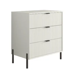 Festivo 3pc Modern Elegance 3 Drawer Nightstands And 6 Drawer Dresser Set Off-White -Nexera Furniture Store GUEST cfecb797 0755 4288 b5f0 90e94c4bd6c1