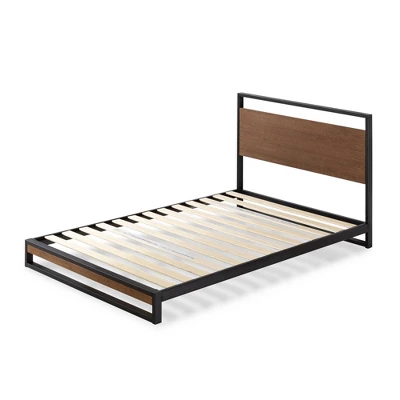 Suzanne Platform Bed With Headboard Black - Zinus 7 Suzanne Platform Bed With Headboard Black - Zinus - Image 5