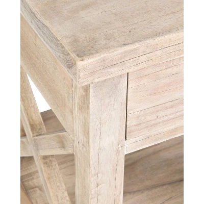 Bevan Mindi Nightstand Wood Bedside Table Brown - East At Main 5 Bevan Mindi Nightstand Wood Bedside Table Brown - East At Main - Image 3