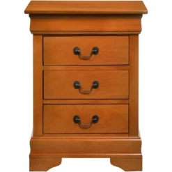 Passion Furniture Louis Philippe 3-Drawer Nightstand (29 In. H X 16 In. W X 21 In. D) 22 Passion Furniture Louis Philippe 3-Drawer Nightstand (29 In. H X 16 In. W X 21 In. D) -Nexera Furniture Store GUEST d1a4def3 e038 4c65 994e 3ec89cf902eb
