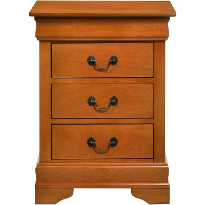 Passion Furniture Louis Philippe 3-Drawer Nightstand (29 In. H X 16 In. W X 21 In. D) 8 Passion Furniture Louis Philippe 3-Drawer Nightstand (29 In. H X 16 In. W X 21 In. D) - Image 6