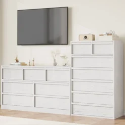 Whizmax 7 Drawer Dresser Tall For Bedroom, Modern 7 Chest Of Drawers With Large Storage, White Dresser Organizer For Living Room, Nursery, Entryway -Nexera Furniture Store GUEST d24a5952 8b7b 4fa1 8e6b 0280b4eb1a38