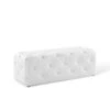 48" Amour Tufted Button Entryway Faux Leather Bench White - Modway -Nexera Furniture Store GUEST d2bf39d2 7542 4bac bdbc f933639063f8