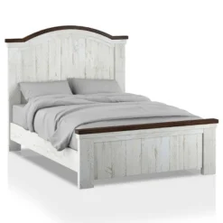 3pc Willow Rustic Bedroom Set With 2 Nightstands Distressed White/Walnut - HOMES: Inside + Out -Nexera Furniture Store GUEST d2e37873 f63c 47c8 9f67 478c10c1c3ce