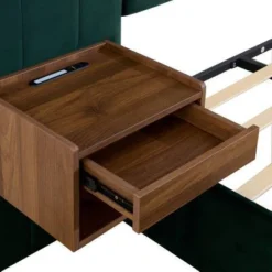 GDFStudio Kennedy Velvet Upholstered Bedroom Furniture Set With Two Floating Nightstands, Headboard 19 GDFStudio Kennedy Velvet Upholstered Bedroom Furniture Set With Two Floating Nightstands, Headboard -Nexera Furniture Store GUEST d5ba1b81 6a03 48a8 a65b 8ddd2bad0a03