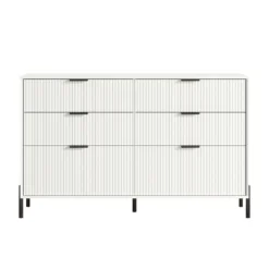 Festivo 3pc Modern Elegance 3 Drawer Nightstands And 6 Drawer Dresser Set Off-White -Nexera Furniture Store GUEST d7292f68 959d 4e0c b899 4128bb95ce7b