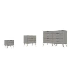 Rockefeller 10 Drawer Dresser, 3 Drawer Dresser And 2 Drawer Nightstand Set - Manhattan Comfort 26 Rockefeller 10 Drawer Dresser, 3 Drawer Dresser And 2 Drawer Nightstand Set - Manhattan Comfort -Nexera Furniture Store GUEST d8895036 52f7 49e5 9f0f c3719ed68e26