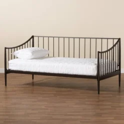 Full Rupert Vintage Industrial Metal Daybed Black - Baxton Studio 13 Full Rupert Vintage Industrial Metal Daybed Black - Baxton Studio -Nexera Furniture Store GUEST d8d1e927 c709 42ce a747 824046b58c7e