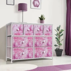 Sorbus Drawer Fabric Dresser For Bedroom Home And Office Pink -Nexera Furniture Store GUEST d953b24c 39a4 4a7f baa6 4f413008bcca
