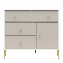 Little Seeds Valentina Asymmetrical 3 Drawer / 1 Door Convertible Dresser -Nexera Furniture Store GUEST d9e158f2 a6d3 46b5 bf55 ecdd5875a06c