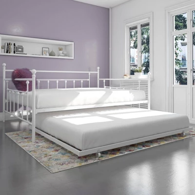 Milan Queen Daybed And Full Trundle Set White - Room & Joy 7 Milan Queen Daybed And Full Trundle Set White - Room & Joy - Image 5