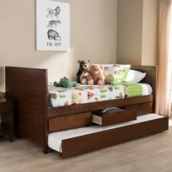 Twin Linna Modern And Contemporary Daybed With Trundle - Baxton Studio 21 Twin Linna Modern And Contemporary Daybed With Trundle - Baxton Studio -Nexera Furniture Store GUEST db1d3d21 49ba 4540 954c 7c2d48e72e67