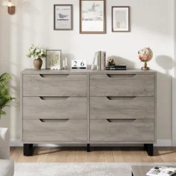6 Dresser For Bedroom, 47.2" Wide Dresser, Freestanding Vertical Drawer Cabinet With Storage, Wooden Closet Storage Chest For Living Room, Hallway -Nexera Furniture Store GUEST db9c0e9e e344 4a45 b41e 99999149f0c8