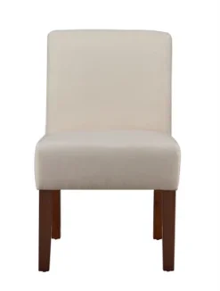 Carl Armless Fabric Upholstered Accent Chair Set Of 2 With Round Wood Side Table Slipper Chairs Sets-Maison Boucle -Nexera Furniture Store GUEST dd677310 12a3 4621 ac35 7cb0b9e7dfef