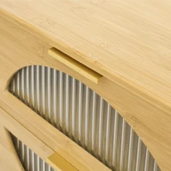 Aash 2 Drawer Nightstand With Shelf,Bedside Table Bamboo With Storage (22.05"H*17.72"W*14.97"D)-The Pop Home‎ -Nexera Furniture Store GUEST dde26c10 e003 4992 b3c0 c5f09e761cc6