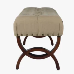 Carolina Tufted Bench With Nailhead Trim Cream - HomePop 14 Carolina Tufted Bench With Nailhead Trim Cream - HomePop -Nexera Furniture Store GUEST e166eadb 961f 4433 87f1 293abec60480