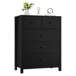 Acekool 37" Tall 5-Drawer Dresser, Deep Storage, Metal Knobs, Modern Wood Chest For Bedroom Entryway -Nexera Furniture Store GUEST e1ae98d8 af7c 4f2f 9202 87014b022a22