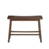 Saddle Design Wooden Bench With Grain Details - Benzara -Nexera Furniture Store GUEST e2424bf0 d480 4902 9403 a991a0b3ce44