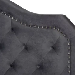 Samantha Velvet Upholstered Button Tufted Bed - Baxton Studio -Nexera Furniture Store GUEST e273e7bc ad19 41af b326 71ab86420c5c