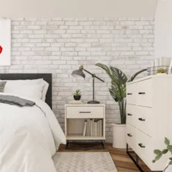 Kelly Nightstand Ivory Oak - Novogratz -Nexera Furniture Store GUEST e3e44b2e 5b2b 4518 a808 6cffefc682fb