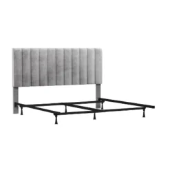 King Crestone Upholstered Headboard With Frame Gray - Hillsdale Furniture 18 King Crestone Upholstered Headboard With Frame Gray - Hillsdale Furniture -Nexera Furniture Store GUEST e47eee11 b498 480d a290 c26d844c5b2c