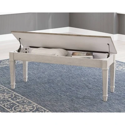 Skempton Storage Bench Two-Tone - Signature Design By Ashley 5 Skempton Storage Bench Two-Tone - Signature Design By Ashley - Image 3