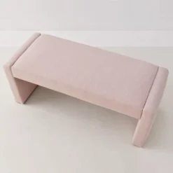 Kaia 47" Contemporary Farmhouse Linen Fabric Waterfall Upholstered Bench-The Pop Maison -Nexera Furniture Store GUEST e4cf1e5e 271a 4263 b41a 2abcac19fc3d