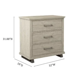 Festivo 3pc Contemporary 6 Drawer Dresser And 3 Drawer Nightstand Set Beige: MDF, Metal Handles, Anti-Tip Safety -Nexera Furniture Store GUEST e534f103 9620 4002 b91d 392221e5ac9d