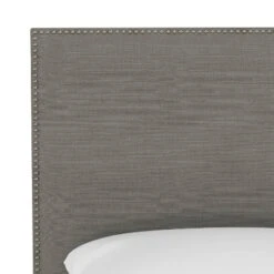 King Bella Nail Button Border Headboard Gray Linen/Pewter - Skyline Furniture -Nexera Furniture Store GUEST e5813a3f 5f11 4995 bd4d 5e5e0a9b69db