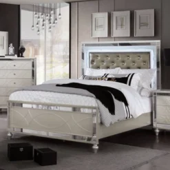 2pc La Mesa Bed And Chest Set Silver - HOMES: Inside + Out -Nexera Furniture Store GUEST e5ae3f3e dc54 4393 97c0 d507d8c65e38
