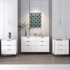 Festivo 3pc Modern Elegance 3 Drawer Nightstands And 6 Drawer Dresser Set Off-White 1 Festivo 3pc Modern Elegance 3 Drawer Nightstands And 6 Drawer Dresser Set Off-White -Nexera Furniture Store GUEST e5d32df4 904c 4609 b2af 9196d425327a