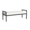 Modern Metal Bench Cream Boucle - HomePop -Nexera Furniture Store GUEST e61c088e 3426 4a6c bb8f 96387506c5e3