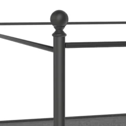 Mcarthur Metal And Upholstered Canopy Bed Matte Black/Gray Fabric - Hillsdale Furniture -Nexera Furniture Store GUEST e731c58a 89a0 4816 a448 ad611e8ef22b