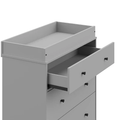 Storkcraft Beckett 3 Drawer Dresser With Changing Topper - Pebble Gray 6 Storkcraft Beckett 3 Drawer Dresser With Changing Topper - Pebble Gray - Image 4