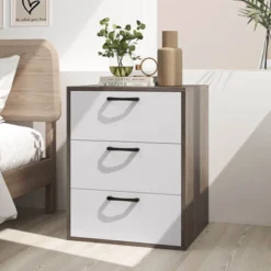 Costway 3 Drawer Dresser Chest Of Drawer Storage Cabinet With Wide Storage Space Organizer 16 Costway 3 Drawer Dresser Chest Of Drawer Storage Cabinet With Wide Storage Space Organizer -Nexera Furniture Store GUEST e863721c 3bf9 4e6c 8d12 a42acb72ee7d