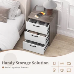 Costway 3 Drawer Dresser Chest Of Drawer Storage Cabinet With Wide Storage Space Organizer 19 Costway 3 Drawer Dresser Chest Of Drawer Storage Cabinet With Wide Storage Space Organizer -Nexera Furniture Store GUEST e8bfdf0f d233 4a79 9bf4 a5ee3dd924c0