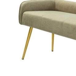 Emilio Modern 55.25" Wide Upholstered Low Back Bench With Sturdy Golden Metal Tapered Leg| ARTFUL LIVING DESIGN 23 Emilio Modern 55.25" Wide Upholstered Low Back Bench With Sturdy Golden Metal Tapered Leg| ARTFUL LIVING DESIGN -Nexera Furniture Store GUEST e9f5884e b3b3 4518 a1d0 4ec463aa1bcb