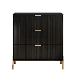 Festivo 4pc Modern Elegance Bedremm Chest And Dresser And 3 Drawer Nightstands Set Black -Nexera Furniture Store GUEST eae45e7c aa4d 42c0 885d ee1b05923b25