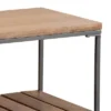 Accent Bench With 1 Slatted Shelf And Tubular Metal Legs Brown - Benzara 2 Accent Bench With 1 Slatted Shelf And Tubular Metal Legs Brown - Benzara -Nexera Furniture Store GUEST ed6b27bf b78a 444a b3c1 90c5b603217a