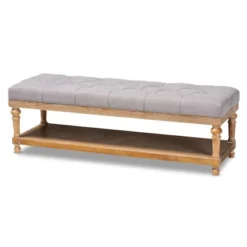Linda Linen Fabric Upholstered Washed Wood Storage Bench - Baxton Studio -Nexera Furniture Store GUEST eea10dfc c3fc 4f63 8c66 ea53fecb69d8