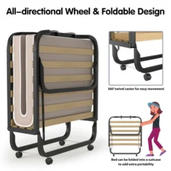 Costway Folding Rollaway Bed Extra Guest W/ Memory Foam Mattress -Nexera Furniture Store GUEST f0d18739 2145 4875 ab9d 4e2d9c8b06b7