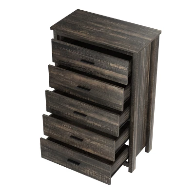 4-Piece Bedroom Set, Wooden Queen Bed Frame With Storage Headboard, Charging Station, Nightstands & Dresser - ModernLuxe 13 4-Piece Bedroom Set, Wooden Queen Bed Frame With Storage Headboard, Charging Station, Nightstands & Dresser - ModernLuxe - Image 11