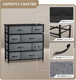 Sorbus 8 Drawer Dresser Black -Nexera Furniture Store GUEST f1877d03 cfd4 4dbe 8e97 df0fa748ba5f
