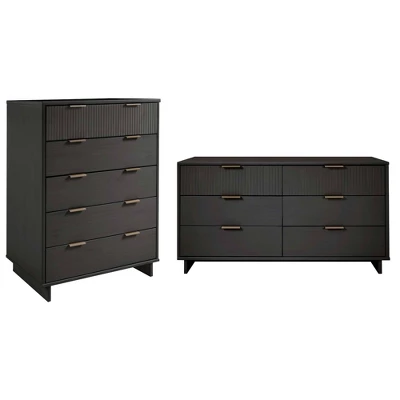 Manhattan Comfort 2pc Granville Chest And Double Dresser Bedroom Set 20 Manhattan Comfort 2pc Granville Chest And Double Dresser Bedroom Set - Image 18