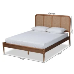 Queen Elston Wood And Synthetic Rattan Platform Bed - Baxton Studio 22 Queen Elston Wood And Synthetic Rattan Platform Bed - Baxton Studio -Nexera Furniture Store GUEST f1ffc7e0 4607 43fc b211 8161bbd5733a