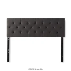 Emmie Adjustable Upholstered Headboard With Diamond Tufting - Brookside Home