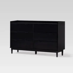 Mid-Century Modern Solid Wood 6 Drawer Double Dresser - Saracina Home -Nexera Furniture Store GUEST f28737c7 21cc 4ac1 a20c e0fb2c873759