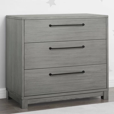 Simmons Kids' Willow 3 Drawer Dresser With Changing Top - Rustic Ash 6 Simmons Kids' Willow 3 Drawer Dresser With Changing Top - Rustic Ash - Image 4