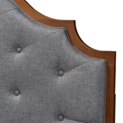 Baxton Studio King Premala Fabric And Wood Headboard Gray/Walnut Brown: Tufted Design, Adjustable Height 11 Baxton Studio King Premala Fabric And Wood Headboard Gray/Walnut Brown: Tufted Design, Adjustable Height -Nexera Furniture Store GUEST f565f061 e7e9 4105 945e ee5b2b7a9730